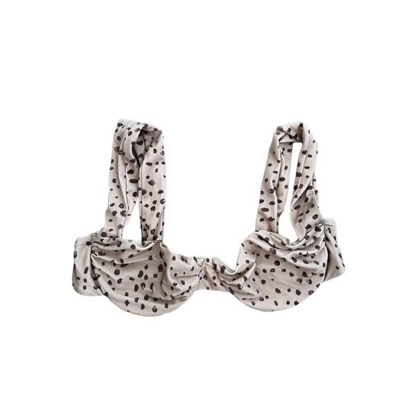 REVEL REY Spencer Cheetah Print Bikini SWIMSUIT Size LARGE - Picture 4 of 8